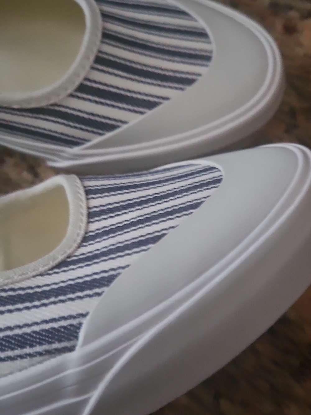 Vans  Mary Jane Stripe Shoes in Navy/White - Picture 3 of 5